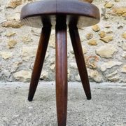 Vintage "Berger" stool, tall, in ash, Charlotte Perriand, 1950s
