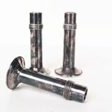 Rare set of silver plated Art deco candle holders by Christian Dior, France 1950's