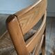Chaises vintage en orme et paille Maison Regain