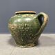 Dark green jug enamelled