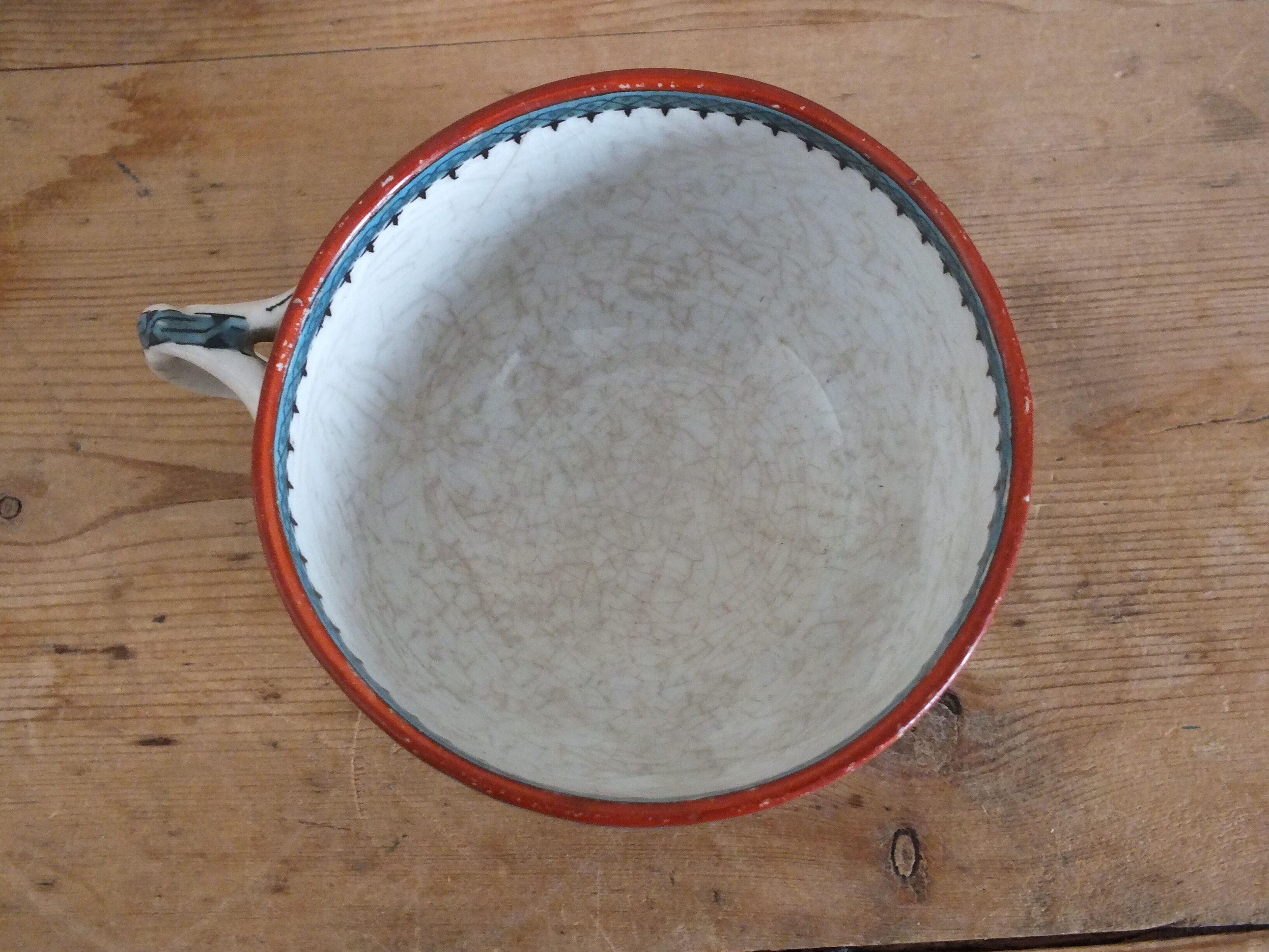 3 cups of English porcelain decorated with butterflies