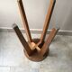 High stool in vintage raw wood