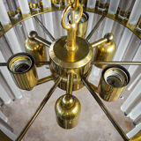 Vintage christoph palme design chandelier - glass pegs - 1960s