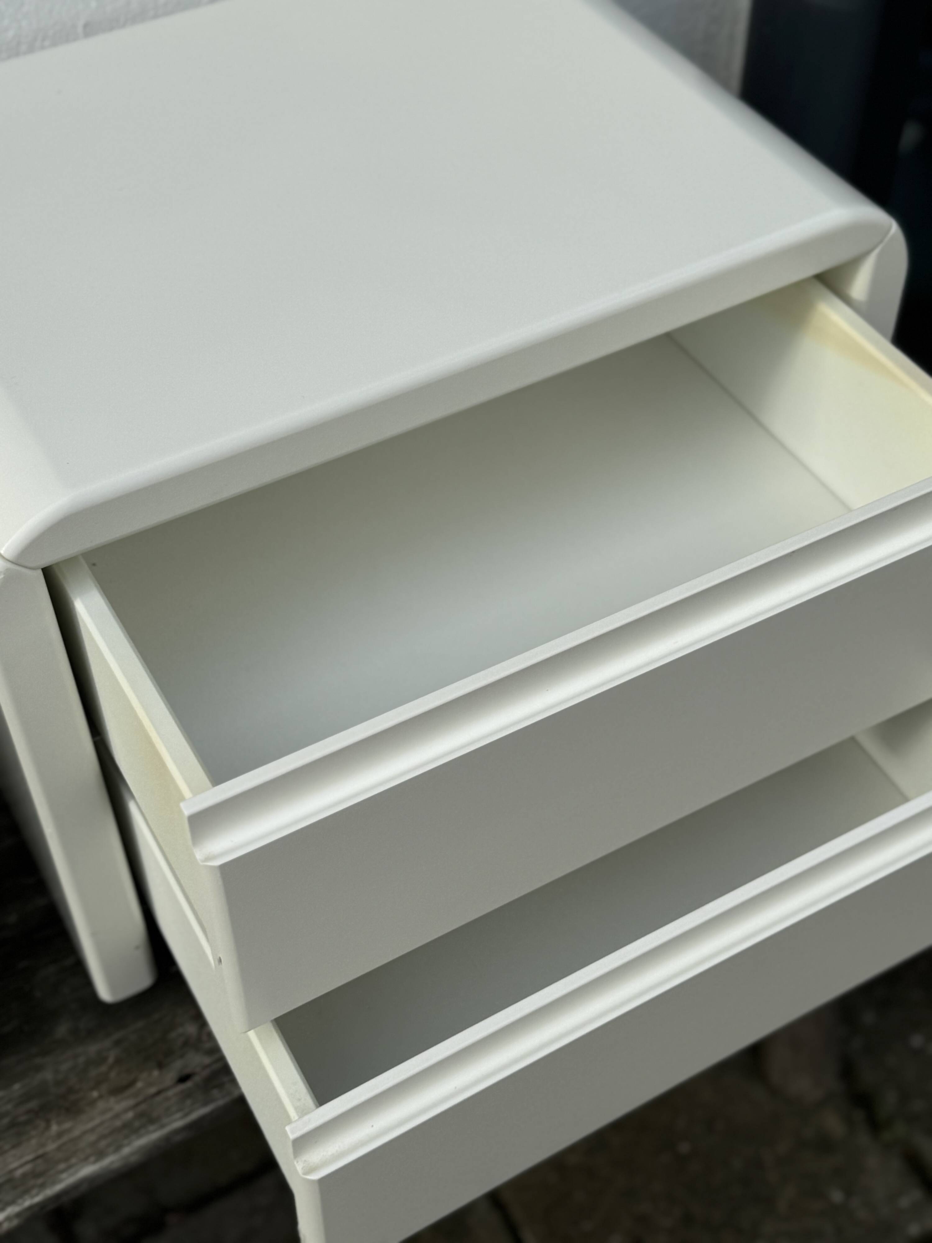 Pair of Space Age Laquered Night Stands