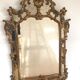 Gilded wooden rockery mirror XX century 140x83cm
