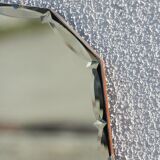 Rectangular beveled mirror - "biscuit"