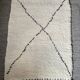 Old Berber wool rug 125x75cm