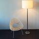 Shantung lamppost with fabric blind from Raak Netherlands, 1970s