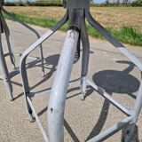 Set of 2 high workshop chairs, Nicolle model, known as whale tail