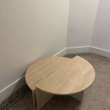 Round travertine coffee table, model for Up&up, Italy, 1970s
