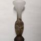 Art Deco glass paste vase signed Macau, Gallé inspiration, plant decoration