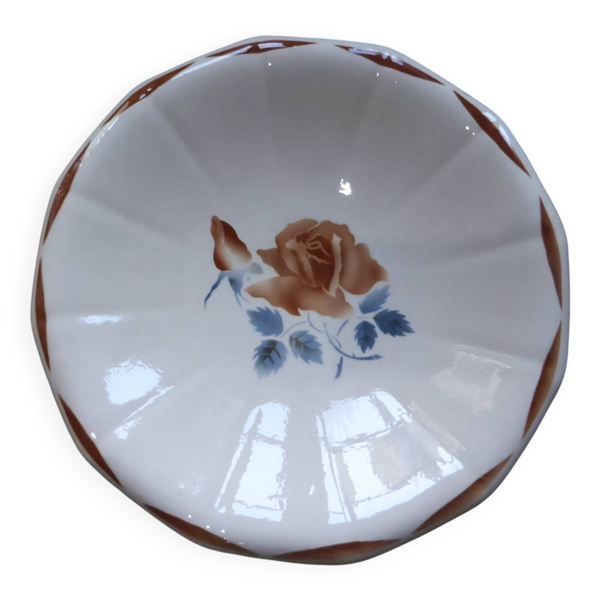 Vintage round-capped serving platter from Digoin Sarreguemines 200896