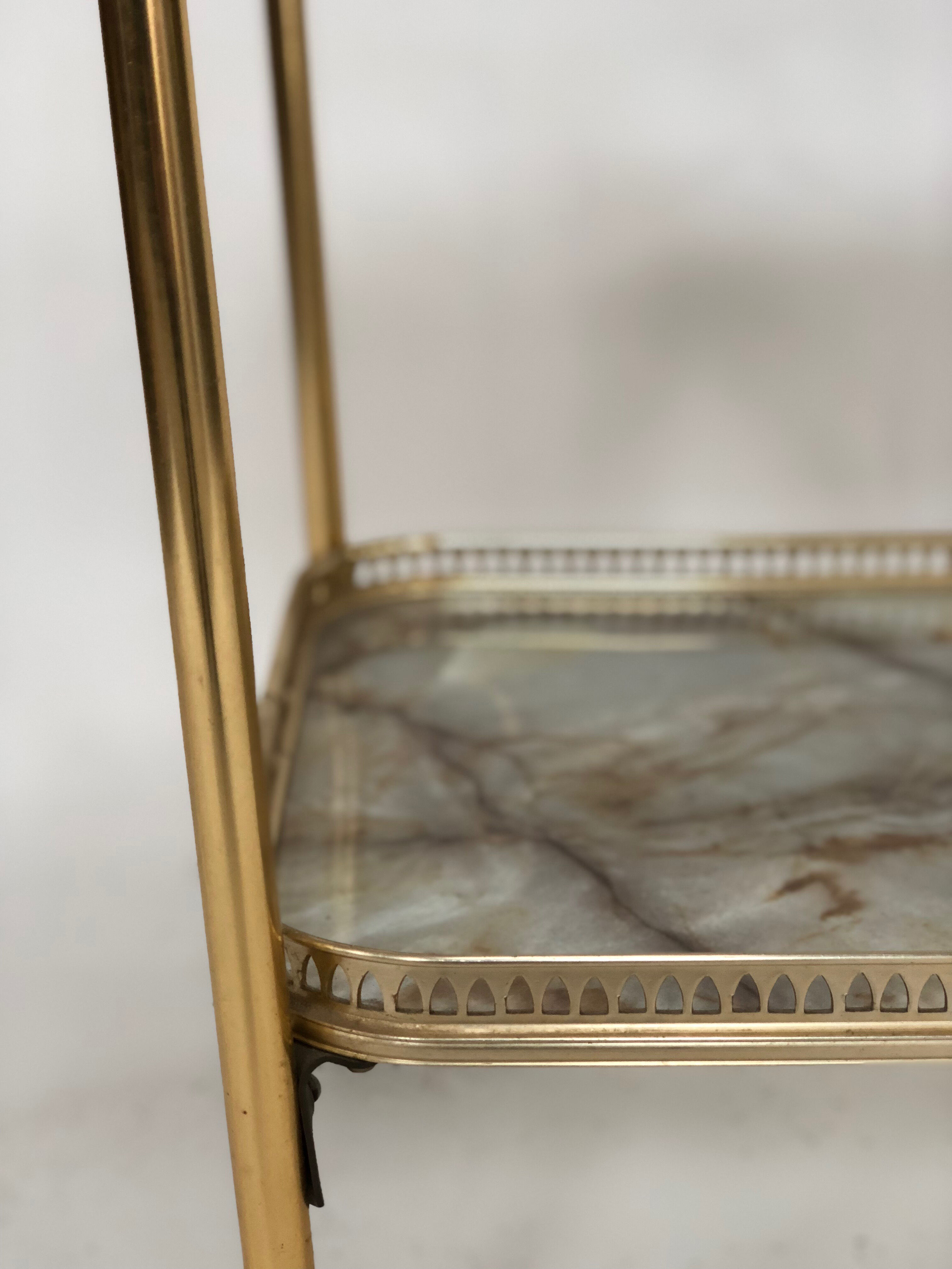 Brass Regency style serving table