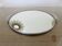 Round mirror tray, in chrome metal, Art Deco, 1930s-1940s