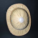 Vintage colonial hat - Vietnam Indochina explorer helmet in woven straw