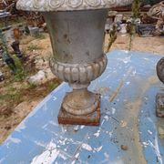 Lot of 6 Medici Cast Iron Vases from Charleville - Mézières 1900