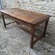 Extendable oak farmhouse table