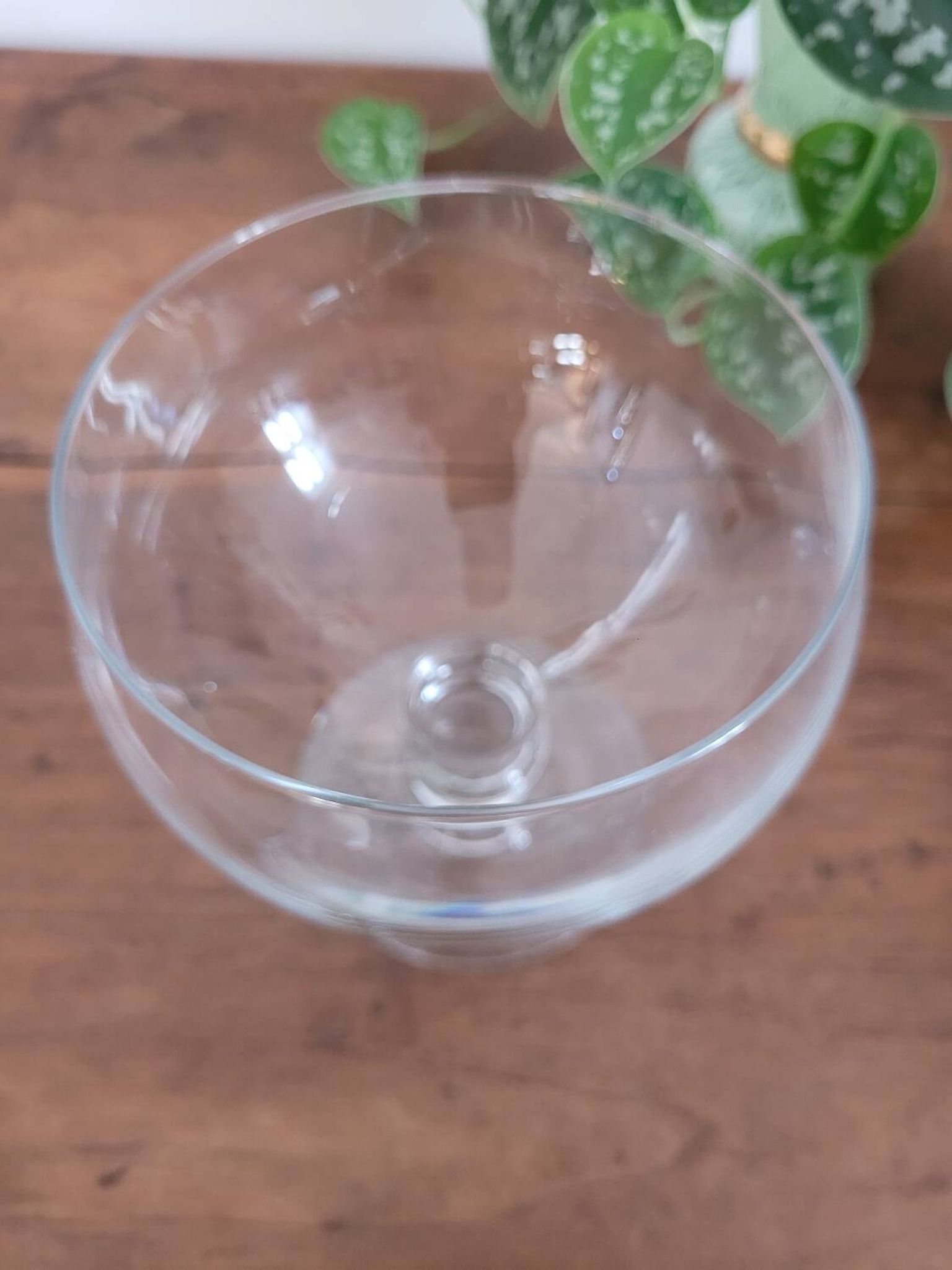 Grande coupe en verre