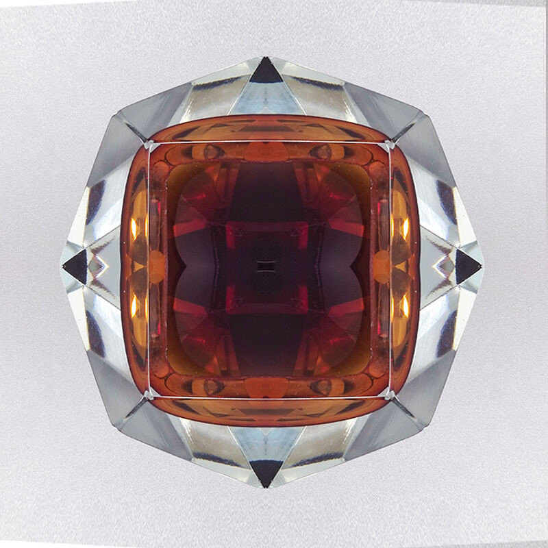 1960s Gorgeous Brown Ashtray or Catchall by Flavio Poli for Seguso. Made in Italy