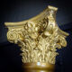 Classic gold colored columns