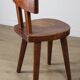 Chaise en acajou par Christian Durupt - Méribel - 1960