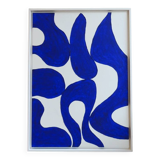 Majorelle blue painting