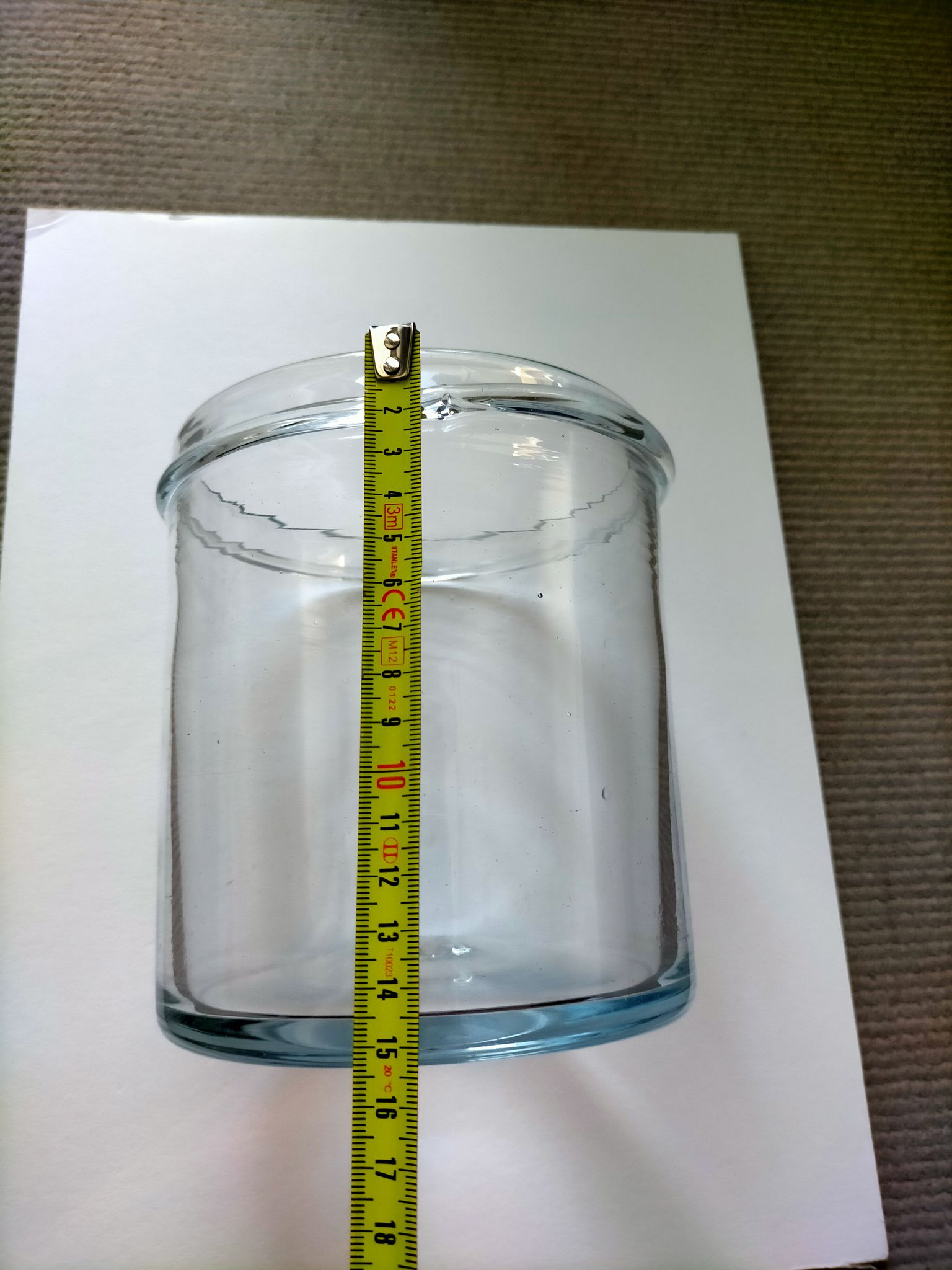 Blown glass jar