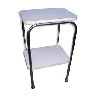Rolling table with 2 tops in formica