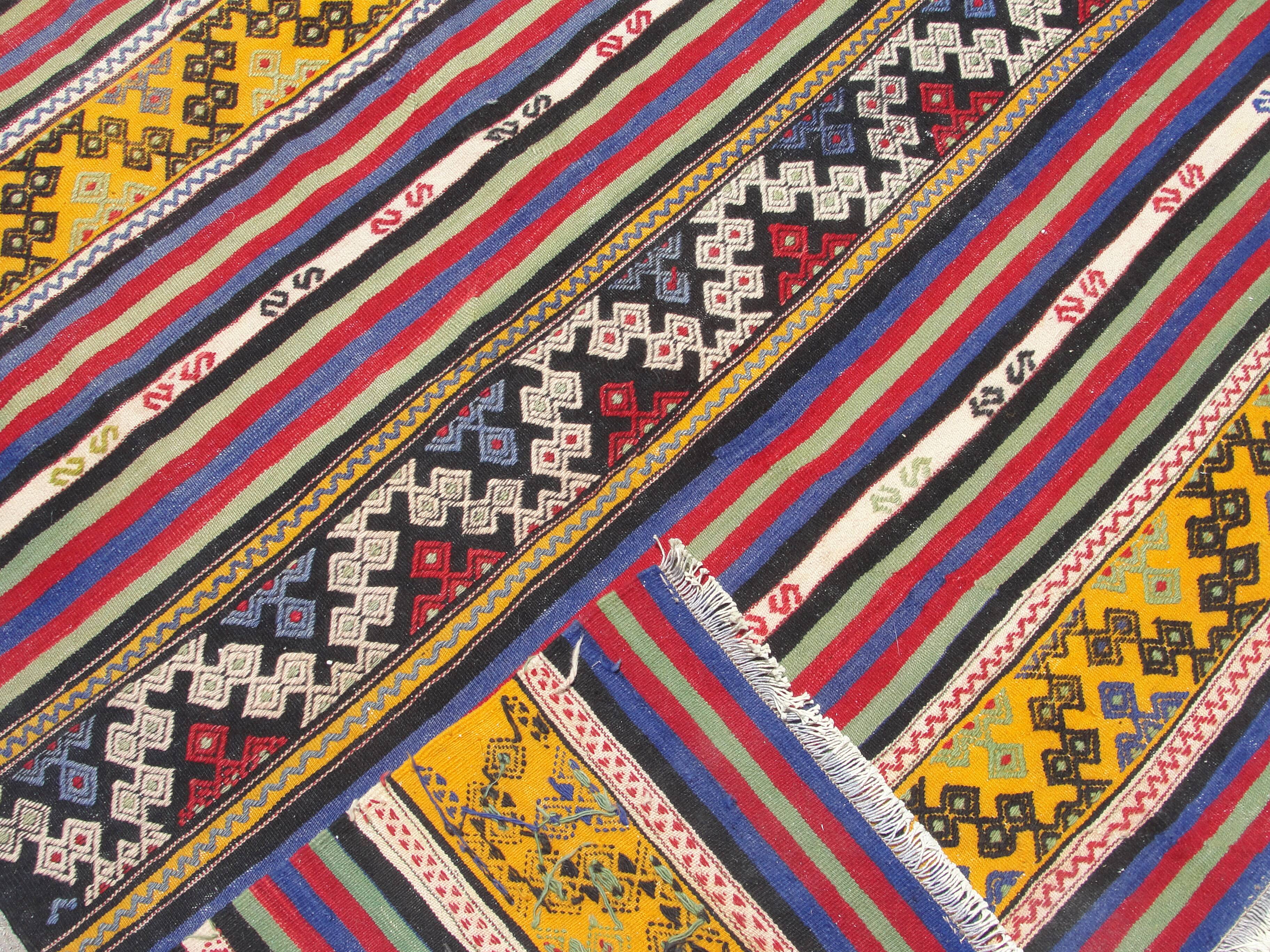 Handmade area kilim rugs for livingroom