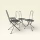 Set of 4 post-modern folding chairs, Niels Gammelgaard, Ikea, 198