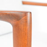 Scandinavian armchair Stefan, restored, 1960s, light grey, teak