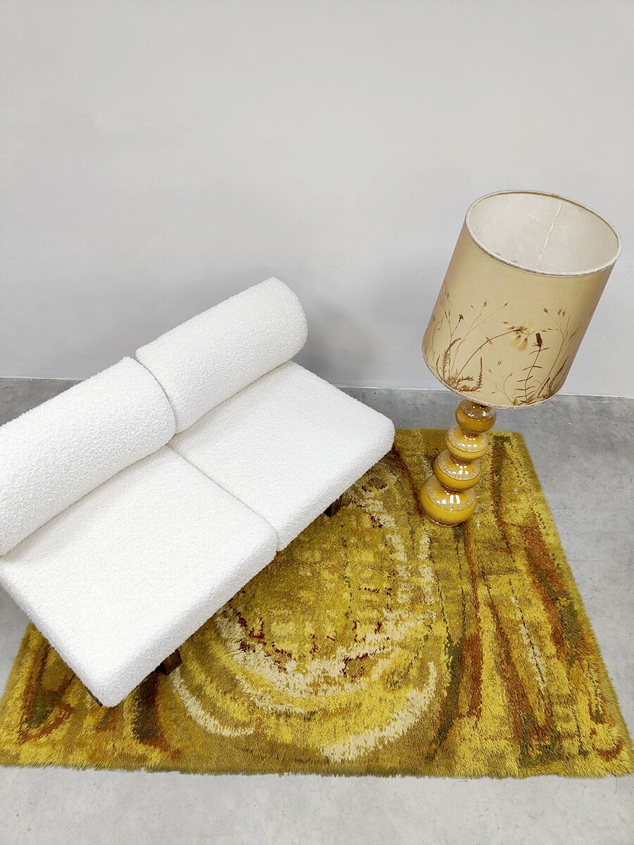 Tapis suédois design vintage 'Psychédélique'