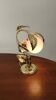 lampe vintage feuilles dorées