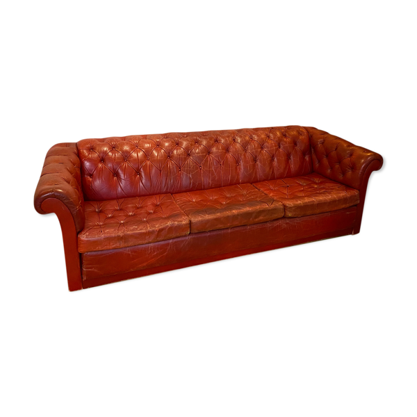 Chesterfield Sofa Red Leather Circa 1960 Selency Chesterfield Sofa Red Leather Circa, Vintage Red Leather Sofa