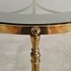 Circular bronze-gilded coffee tables Hollywood Regency Maison Charles
