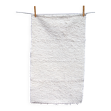 Petit tapis tissé main - Ecru - Coton recyclé - 50 x 90 cm