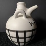 Rare pot carafe chevrette whisky vintage ceramic signed lili valentin