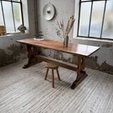 Monastery-style farmhouse table, pine, 210cm