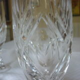 5 flutes with cut crystal champagne