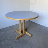 80s round beech table