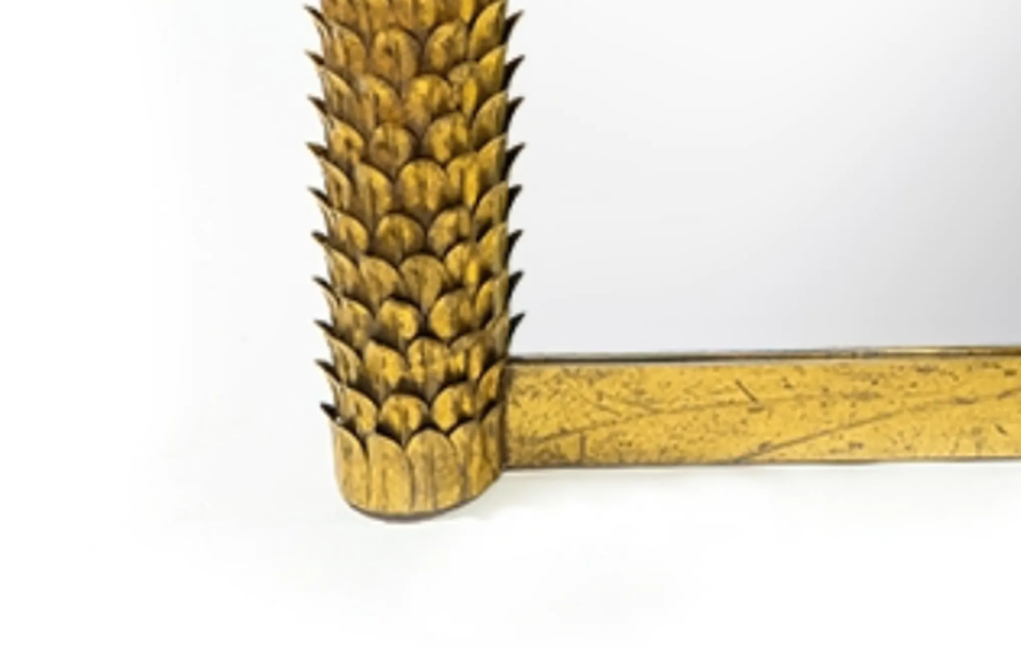 Mirror palm large format metal gold 125x180cm