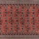 Vintage Turkish rug from Oushak, hand-woven 140x206 cm