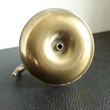 Candle holder with vintage brass handle