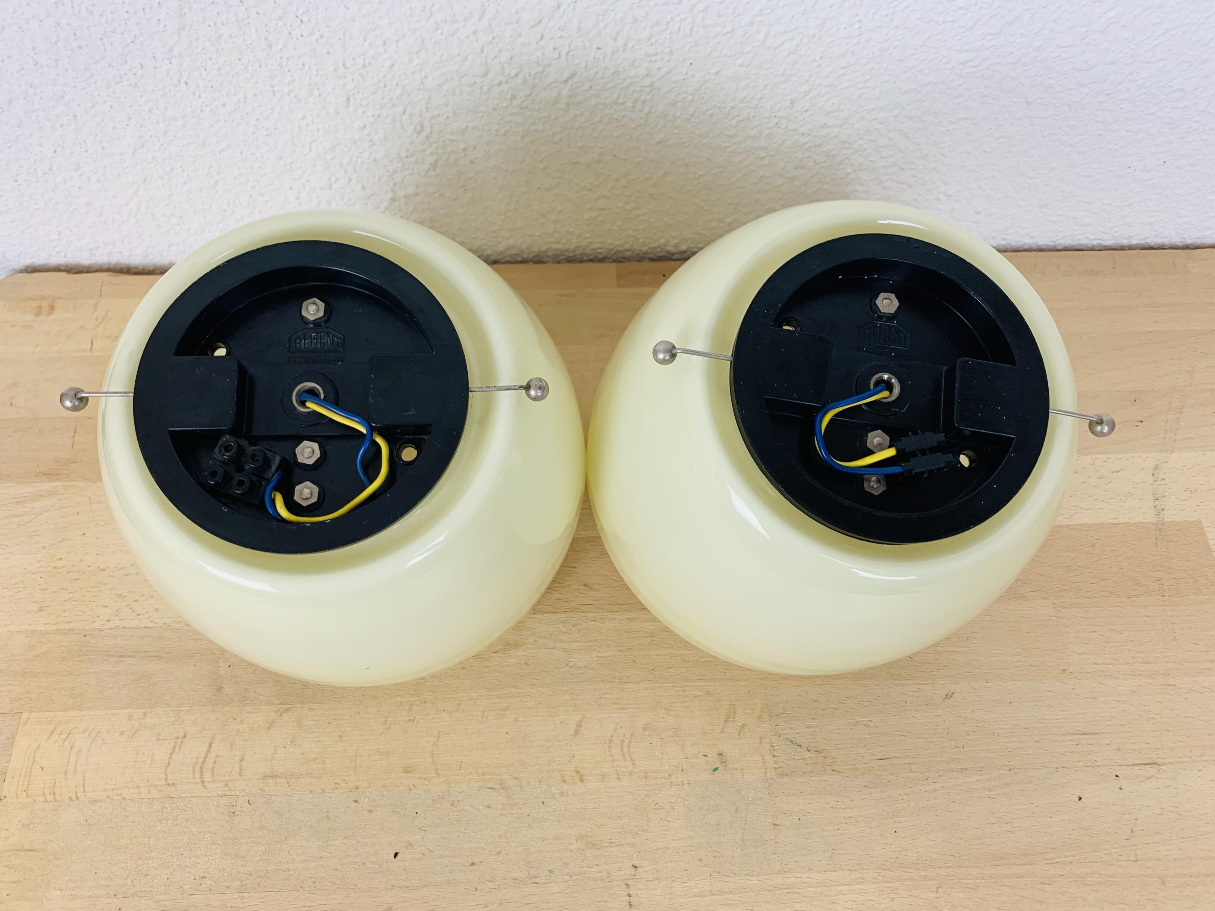 Ceiling lamps 50s opaline Regent or wall lamps