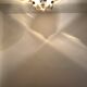 Floral Hollywood Regency Flush Lamp by Willy Daro for Massive