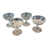 4 coupes à champagne anciennes