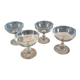 4 antique champagne glasses