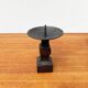 Brutalist wrought iron candlestick from the mid-century.