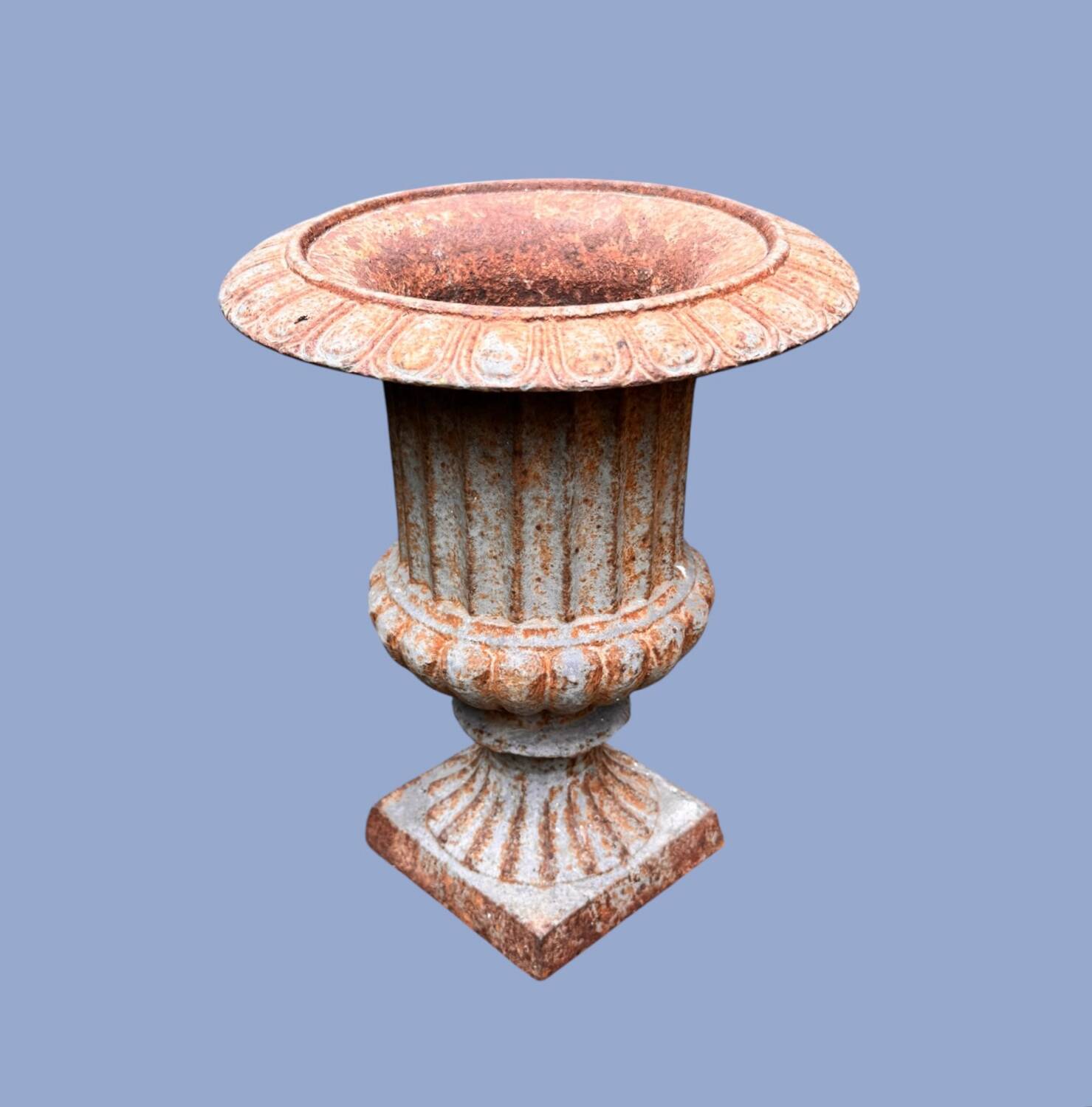 Antique Medici cast iron vase