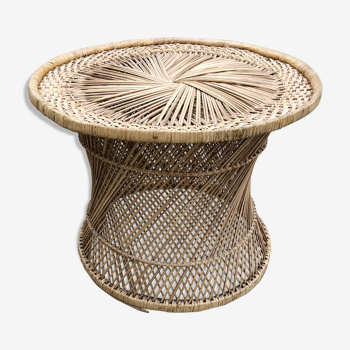 Low rattan table